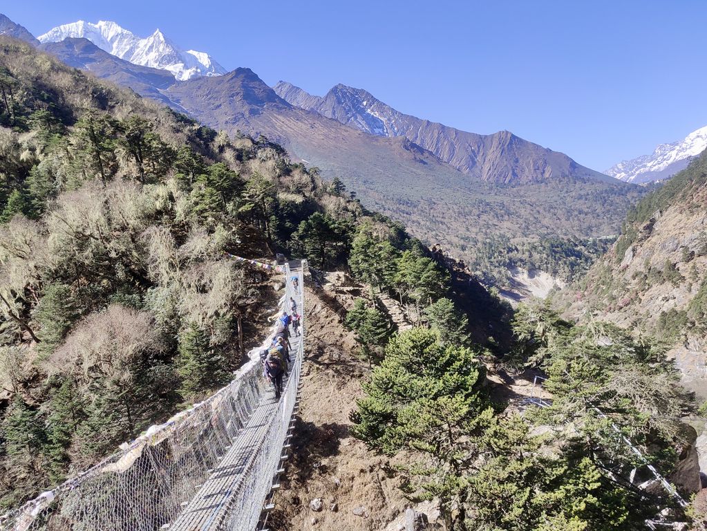 Nepal mooie wandelbruggen